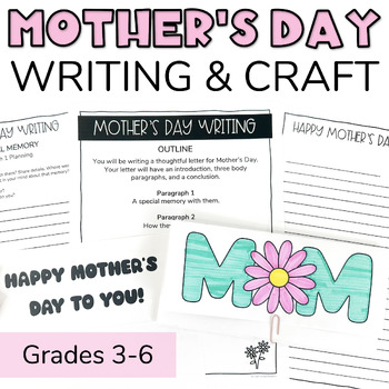 Mothers Day Craft and Mothers Day Card by Learn Grow Blossom | TPT