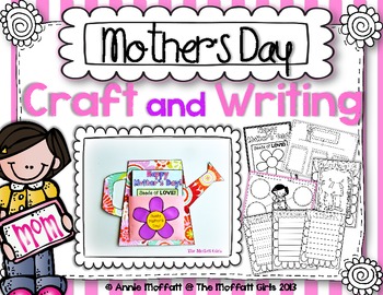 Preview of Mother's Day Craft and Writing (Watering Can)