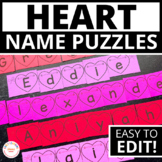 Valentine Name Practice Heart Name Crafts Heart Shape Edit