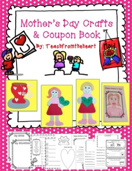 Preview of Mother's Day Crafts, Coupon Book, and Card!