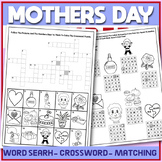 Mothers Day Crossword Puzzle, Vocabulary Worksheets, Word 