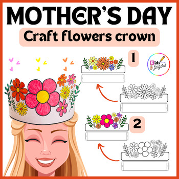 Preview of Mothers Day Crown - Craft for Mom - Mother's Day Flowers Headband