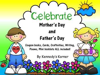 Preview of Mother's Day AND Father's Day Bundle~Craftivity, Cards, Coupons and more!