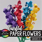 Elementary Art Lesson: Curled Paper Flower Sculpture