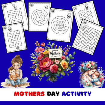 Preview of Mothers Day GAme Activity For Kindergarten Prek No PreP