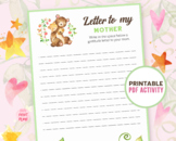 Mothers Day Games - Letter to my mom | Writing Activity