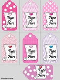 Mothers Day Gift Tags Editable  -  Printable Labels For Classroom