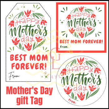 Preview of Mothers Day Gift Tags phonics centers word wall writing activities 5th 6th 7th