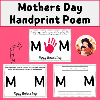 Mothers Day Handprint Poem - Handprint Craft - Mothers day craft ...