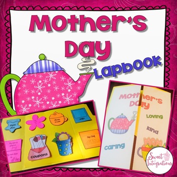 Preview of Mother's Day Lapbook - Spring Writing Activity (Or Keepsake for Special Friend)