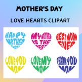Mothers Day Love Hearts Clipart Clipart Commercial