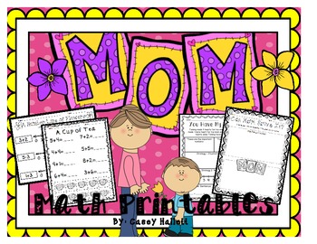 Preview of Mother's Day {Math Printables}
