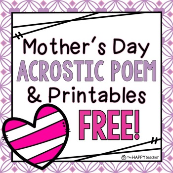 Mother's Day FREE Printables by TheHappyTeacher | TpT