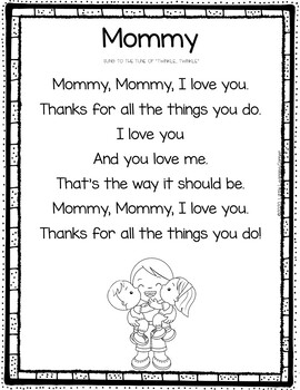 Preview of Mothers Day Poem from Kids