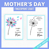 Mothers Day Printable Handprint Art, Keepsake Art, Mothers