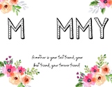 Mothers Day Printable-- Handprint Craft