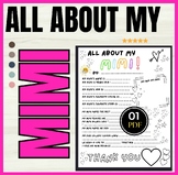 ⭐ {$1 All About My MiMi } ⭐Mothers Day Questionaire ⭐Mothe
