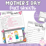 Mother's Day | Fact Sheet | Editable