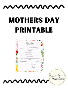 Preview of Mothers Day Questionnaire | Printable | Personalized Answers