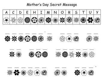 Mother's Day Secret Message by D Conway | Teachers Pay Teachers