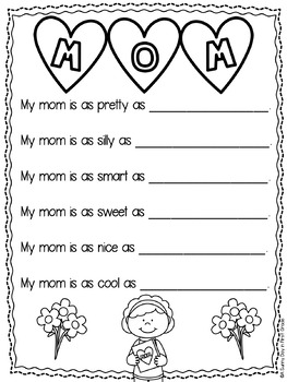 Mother's Day Poem Freebie by A Sunny Day in First Grade | TpT