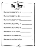 Mother's Day Simile Poem FREEBIE!