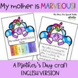 Mothers Day Unicorn Activity and Craft Mother's Day ENGLIS
