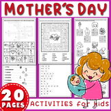 Mothers Day Vocabulary Activities Word Search Puzzle, Miss