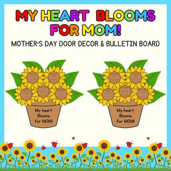 Preview of Mothers Day writing Craft l Spring Door Decor & Bulletin Boards l I May Activity