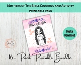 Mothers Of The Bible Mothers Day Coloring Activity Pages P