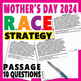 Mothers day 2024 RACE Strategy Worksheets, Reading & Compr