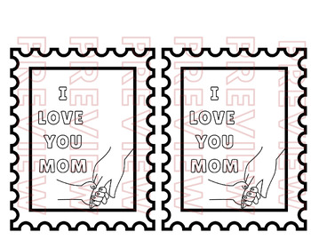 Preview of Mothers day - coloring page - printable