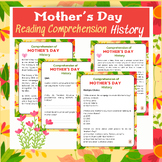 Mothers day reading comprehension, History of mother's day
