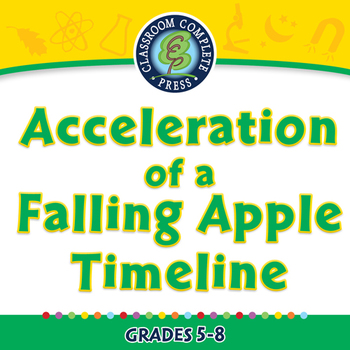 Preview of Motion: Acceleration of a Falling Apple Timeline - NOTEBOOK Gr. 5-8