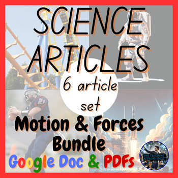 Preview of Motion & Forces Bundle | 6 Articles Set Physics (Google Version)