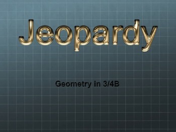 Preview of Motion Geometry Jeopardy