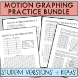 Motion Graph Practice Bundle! [Student Versions + Keys]