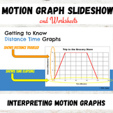 Motion Graphs Slideshow and Worksheet - Speed Time and Dis