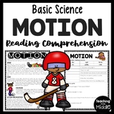Motion Informational Text Reading Comprehension Worksheet Basic Science