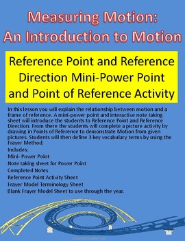 Preview of Motion: Point of Reference and Reference Direction