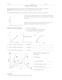 Motion Review Worksheet:  Distance Time Graphs
