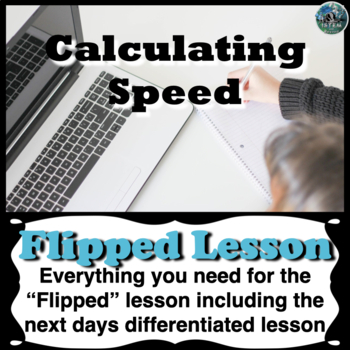 Preview of Motion calculating Speed Flipped Lesson | flipped classroom