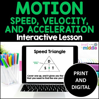 Preview of Motion: Speed, Velocity, and Acceleration Interactive Lesson