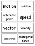 Motion and Forces Flashcards, Middle School Science, 6-8 S