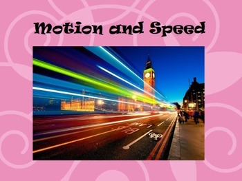 Preview of Motion and Speed Lesson Flipchart