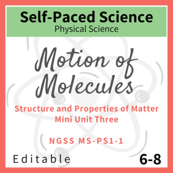 Preview of Motion of Molecules Mini Unit to Introduce NGSS MS-PS1-4 