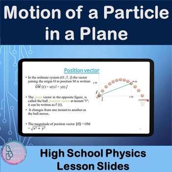 Preview of Motion of a Particle in a Plane | PowerPoint Lesson Slides High School Physics