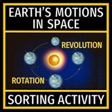 Earth's Motion in Space Rotation Revolution Activity NGSS 