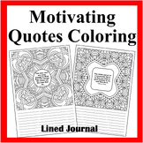 Motivating Quotes Coloring Book Journal-48 Different Color