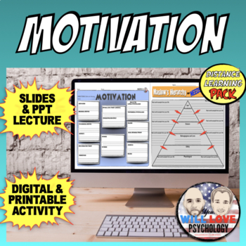 Preview of Motivation | Maslow's Hierarchy of Needs | Psychology | Digital Learning Pack